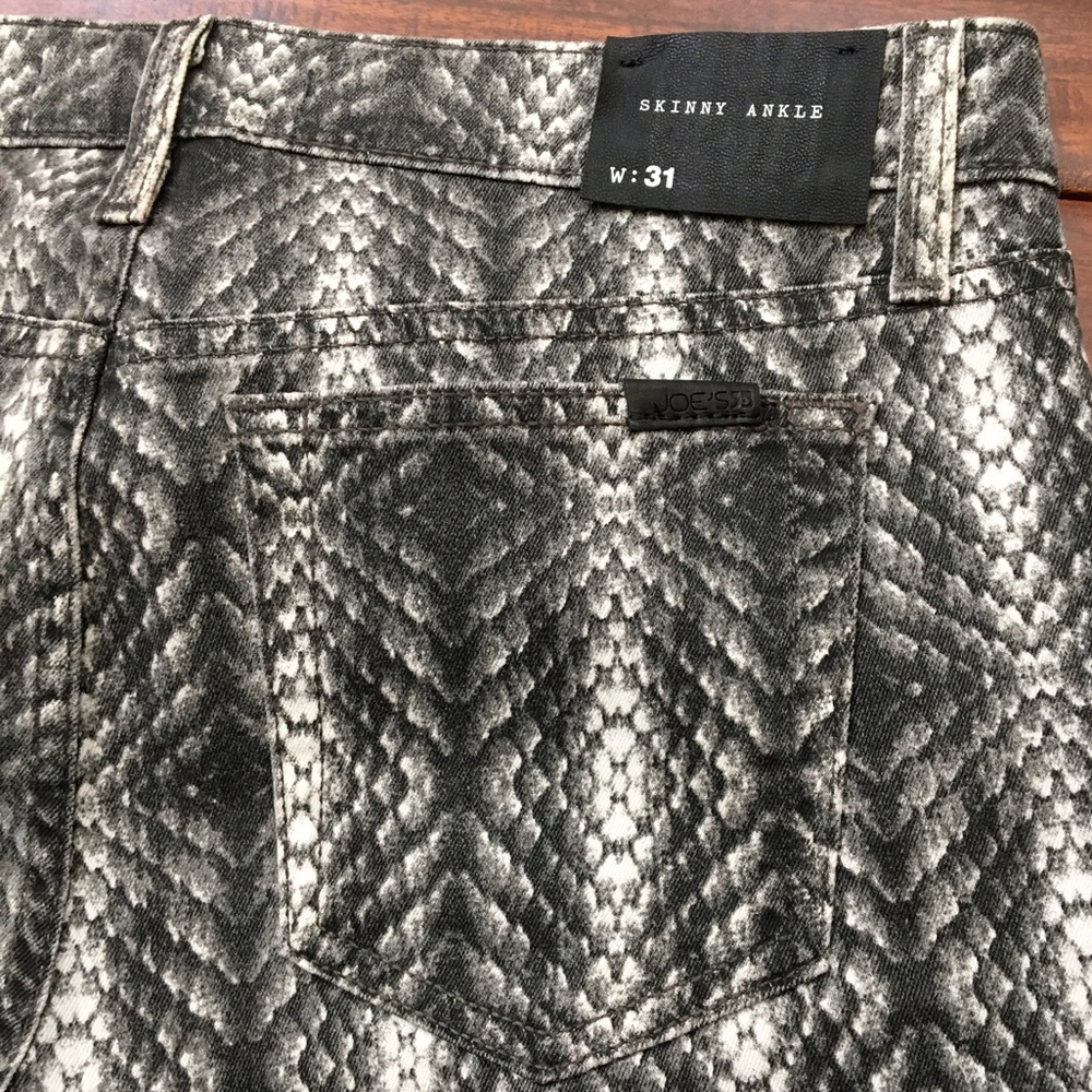 Joe's Jeans Snakeskin Skinny Ankle Jeans NWT